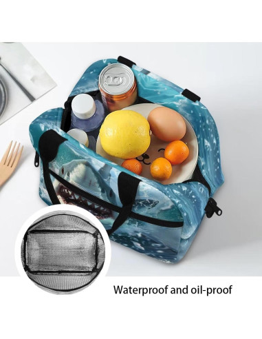 Bolsa de Almuerzo Aislada Luarisgur 3D Tiburón 1L