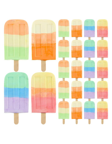 Juego de 24 Piezas de Tiza de Acera Mooliwe Multicolor