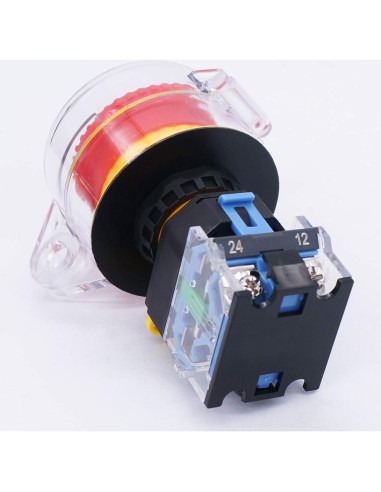 Interruptor de Botón de Parada de Emergencia TWTADE 22mm 10A 440V