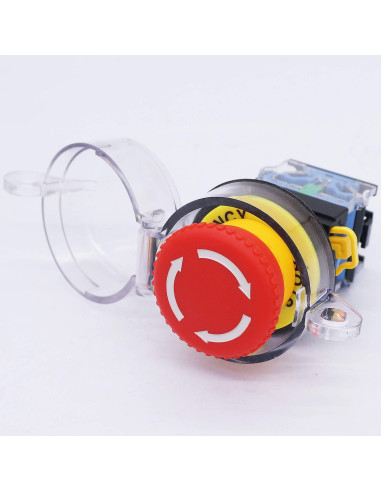 Interruptor de Botón de Parada de Emergencia TWTADE 22mm 10A 440V