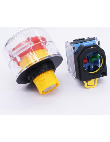 Interruptor de Botón de Parada de Emergencia TWTADE 22mm 10A 440V