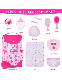 Set de Juego Mochila Portadora Unicornio 11 Piezas Accesorios 2