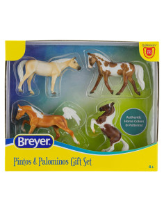 Set de 4 Caballos Pintos y Palominos Breyer 1:32