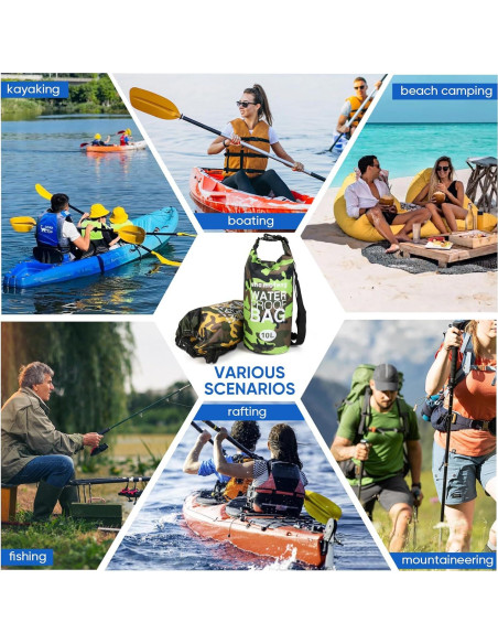 Bolsa Secadora Impermeable 5L Shamofeng Azul con Accesorios