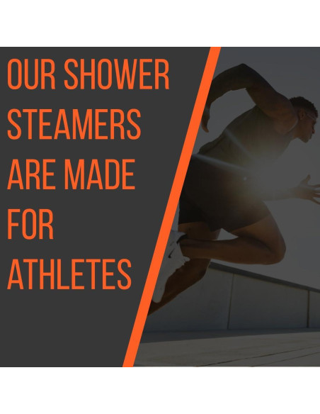 Steamers de Ducha Energizantes Pure Athlete - Naranja y Árbol de Té