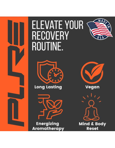 Steamers de Ducha Energizantes Pure Athlete - Naranja y Árbol de Té