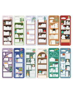 60 Marcadores de Libros Doble Cara Funseeya Multicolor