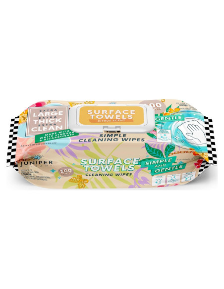 Toallitas de limpieza multiusos Juniper Clean 100 unidades cítricos