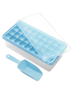 Bandeja de Hielo de Silicona CZWL&HG con Tapa y Cubo 36 Piezas