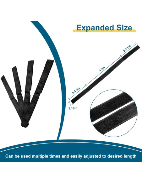 4 Correas de Sujeción Ajustables Ameri RYA-0006 para Hoverboard