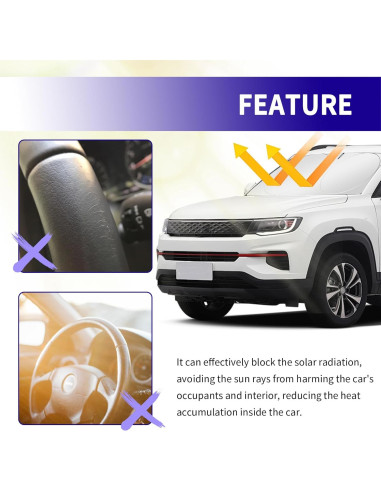 Sombra Plegable para Parabrisas YGDMD 145x80 cm Plata