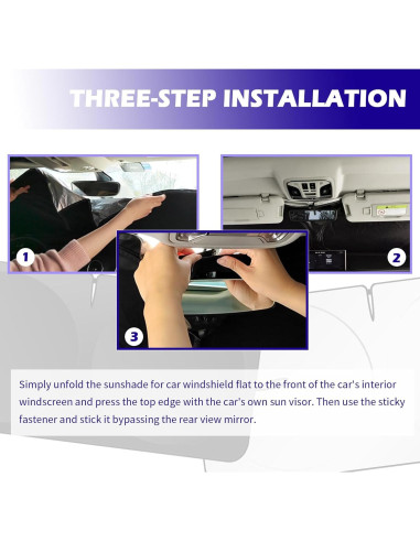 Sombra Plegable para Parabrisas YGDMD 145x80 cm Plata