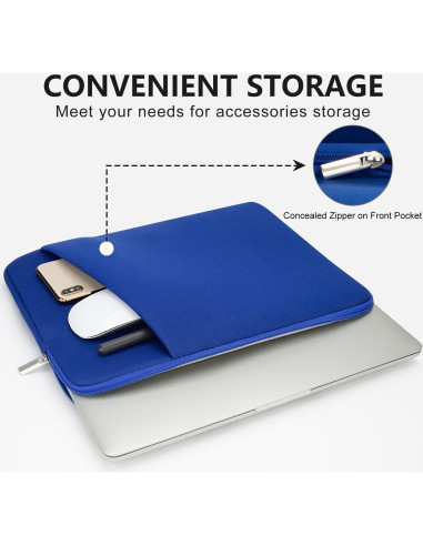 Funda Acolchada para Laptop HEDUGO 13-14" Azul Klein