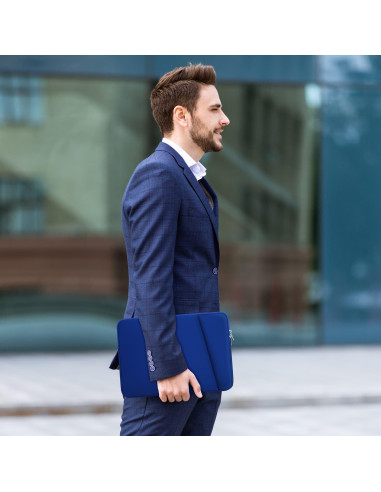 Funda Acolchada para Laptop HEDUGO 13-14" Azul Klein