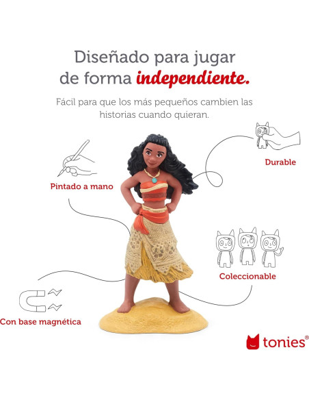 Figurita de audio Tonies Disney Moana - 36 min de historias y canciones Figurita de audio Tonies Disney Moana - 36 min de historias y canciones
