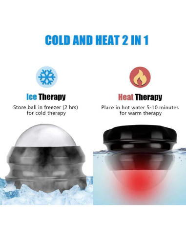 Bola de Masaje Fría SUNANTH PS-MRB1020, Alivio Dolor Muscular