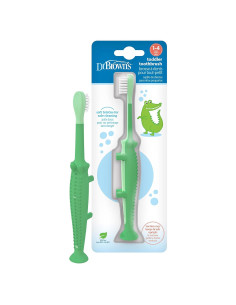Cepillo de dientes Dr. Brown Cocodrilo para niños 1-4 años