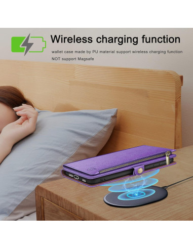 Funda XcaseBar para iPhone 16 Pro Max con billetera RFID