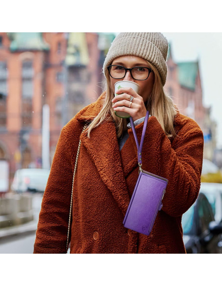 Funda XcaseBar para iPhone 16 Pro Max con billetera RFID