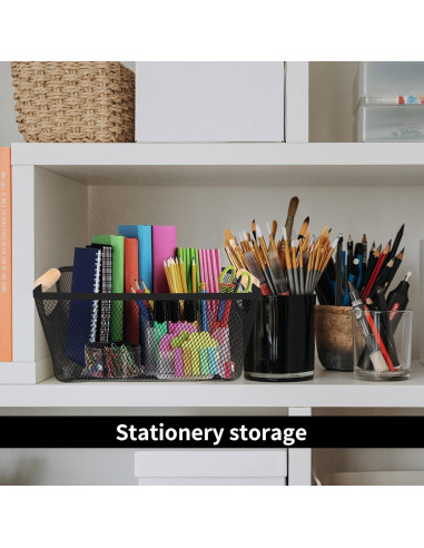 2 Canastas de Malla de Metal PTSGCAI con Mango de Bambú 30.48 cm