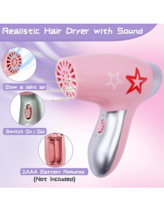 Gifts2U Kit de Salón de Belleza para Niñas 23 Piezas Rosa 2