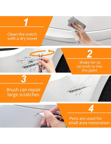 Bolígrafo de Pintura de Retoque Kcars 29.57 ml Negro Brillante