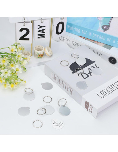 25 Etiquetas de Perro Personalizadas Sekonow 3.1cm Aluminio