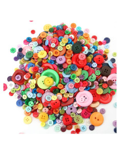 Botones de Resina Coloridos Tosnail 2400 Piezas para Manualidades