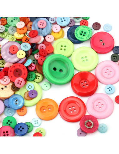 Botones de Resina Coloridos Tosnail 2400 Piezas para Manualidades