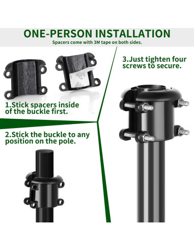 Paquete de 2 Sujetadores para Bafle de Ardilla HQBRO ABS