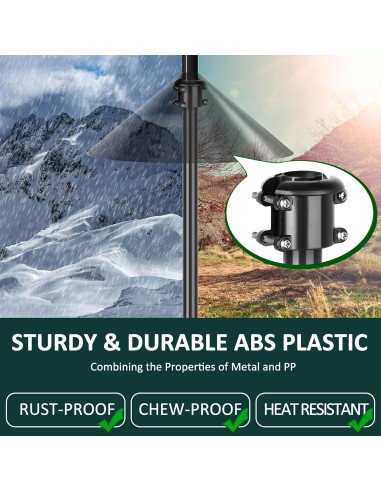 Paquete de 2 Sujetadores para Bafle de Ardilla HQBRO ABS