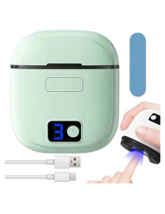 Cortador de Uñas Eléctrico Epinovo Recargable Verde 3 Velocidades