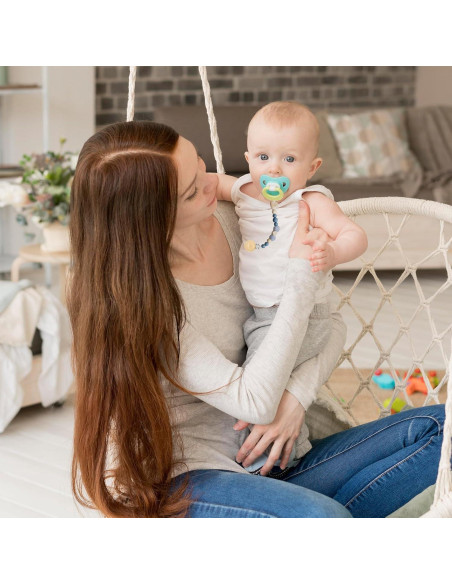 20 Clips de Chupete de Madera Natural para Bebés - DIY