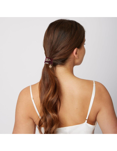 10 Pulseras de Coletas Elásticas Boho SYGY - Sin Daño, Azul