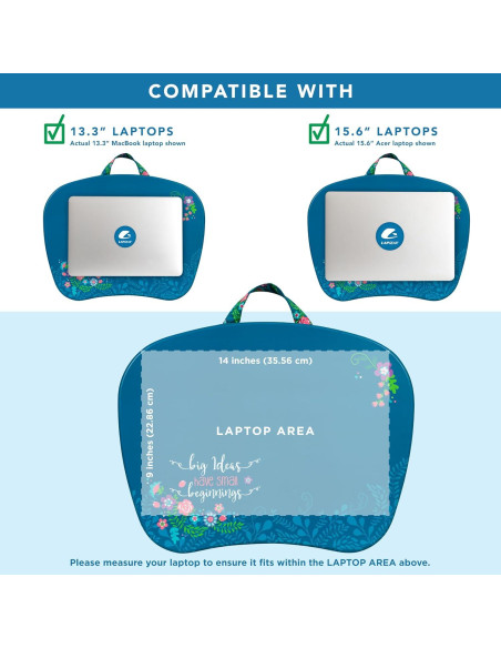 Escritorio Portátil LapGear MyStyle 43.2x33.5cm Cojín Microperlas