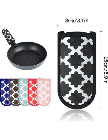 Cubiertas de Mango Caliente LYART 3 Piezas Algodón 15x8cm