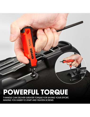 Juego de Llaves Hexagonales T-Handle 8 Piezas DNA MOTORING 2-10mm