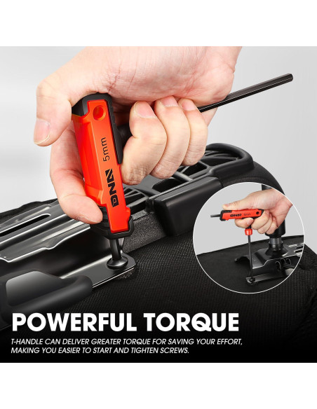 Juego de Llaves Hexagonales T-Handle 8 Piezas DNA MOTORING 2-10mm