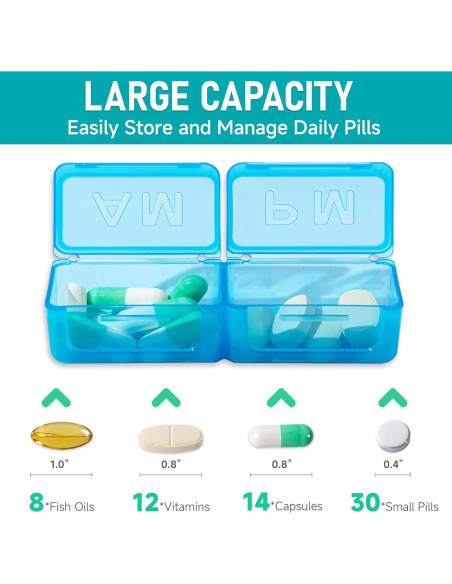 Organizador de Pastillas Mensual Bovintex 30 Días 2 Veces al Día