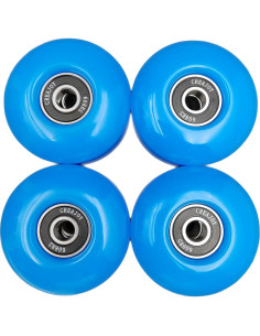Ruedas de Skateboard CREAJOY 52mm 95A Azul Juego de 4 2