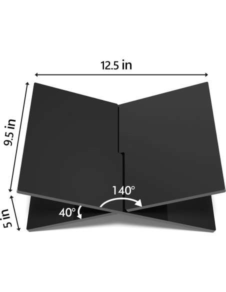 Soporte de Libro Acrílico Neatsure Grande 31.75x24.13 cm Negro