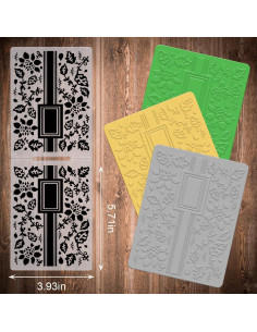 Carpeta de Embossing Hying 3D Flores y Hojas para Manualidades 2