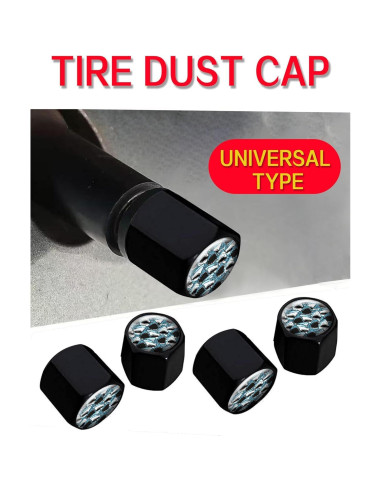 Tapas de Válvula de Neumático GMJzzx 4 Piezas Aluminio Tiburón Enojado