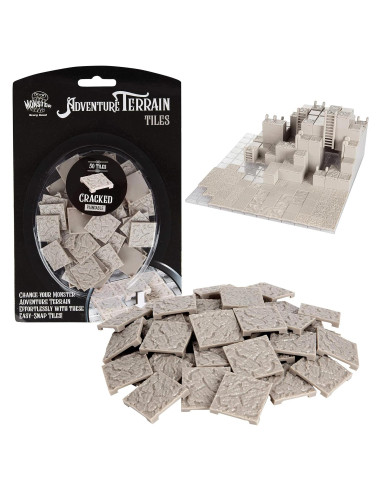 Baldosas Agrietadas Pintables Monster Adventure 50 Piezas