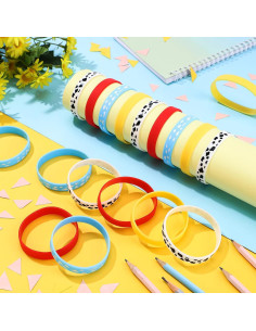 24 Pulseras de Silicona Landical Cuento de Dibujos Animados 2
