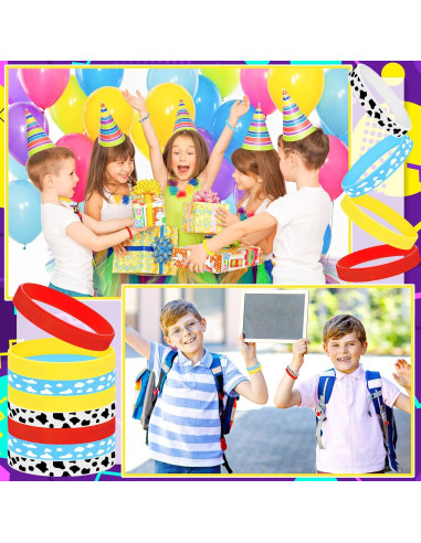 24 Pulseras de Silicona Landical Cuento de Dibujos Animados