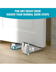 Cuña de Puerta Ajustable Flora Guard Acero Inoxidable 76mm 2