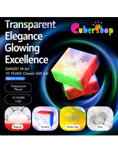 Cubo Magnético 2x2 GAN 251 M Air UV 10 Aniversario 2