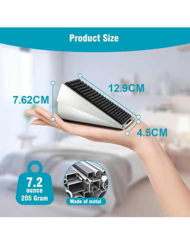 Cuña de Puerta Ajustable Flora Guard Acero Inoxidable 76mm