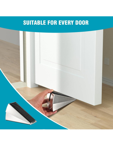 Cuña de Puerta Ajustable Flora Guard Acero Inoxidable 76mm